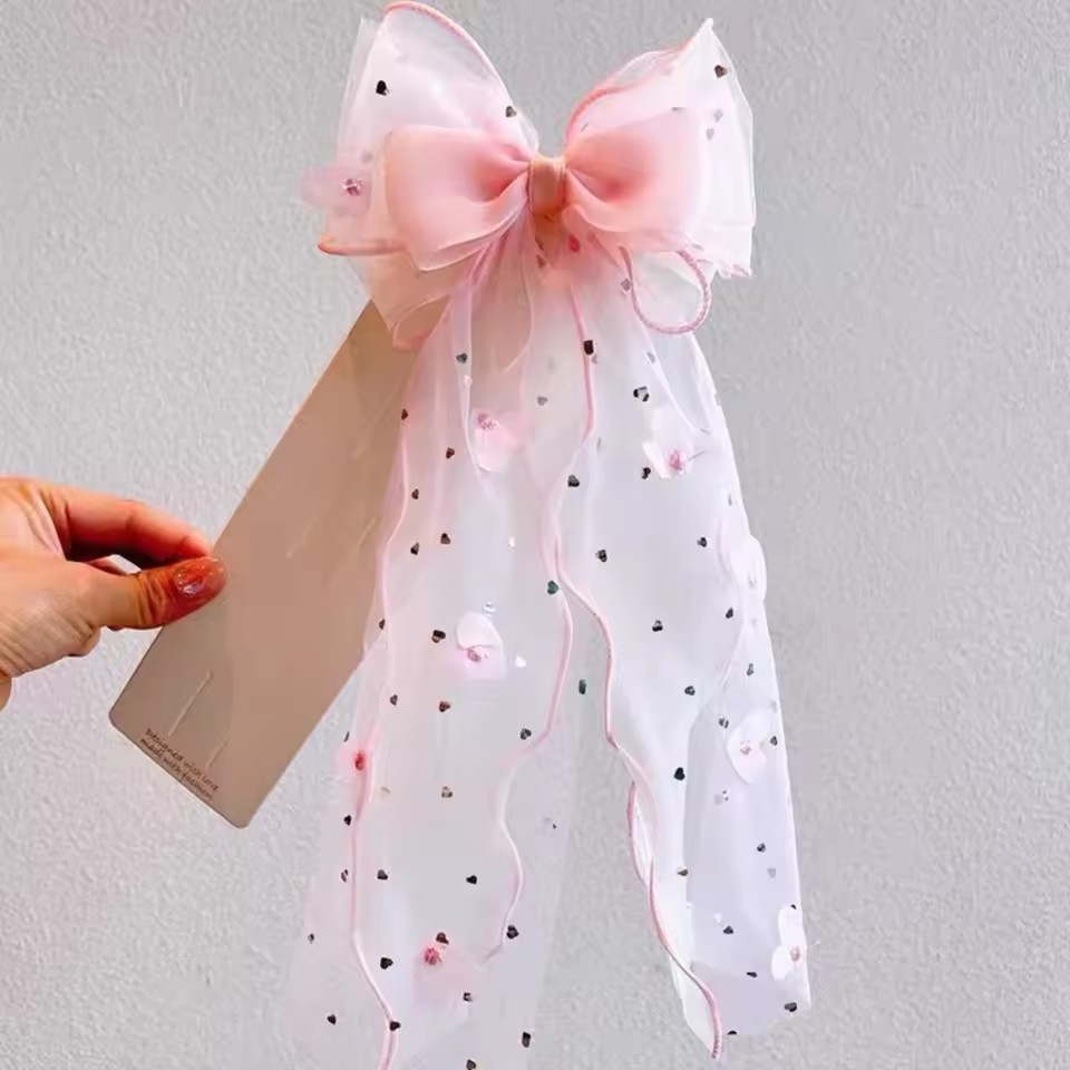 กิ๊บติดผมโบว์ตาข่ายสไตล์เกาหลี - Ribbon Bow Gift บทวิจารณ์และราคา