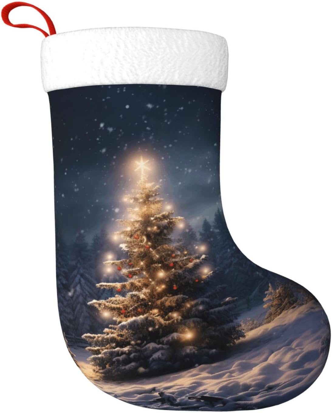 ถุงเท้าคริสต์มาสลายหิมะ 1 ชิ้น - Christmas Stocking Hanging บทวิจารณ์และราคา