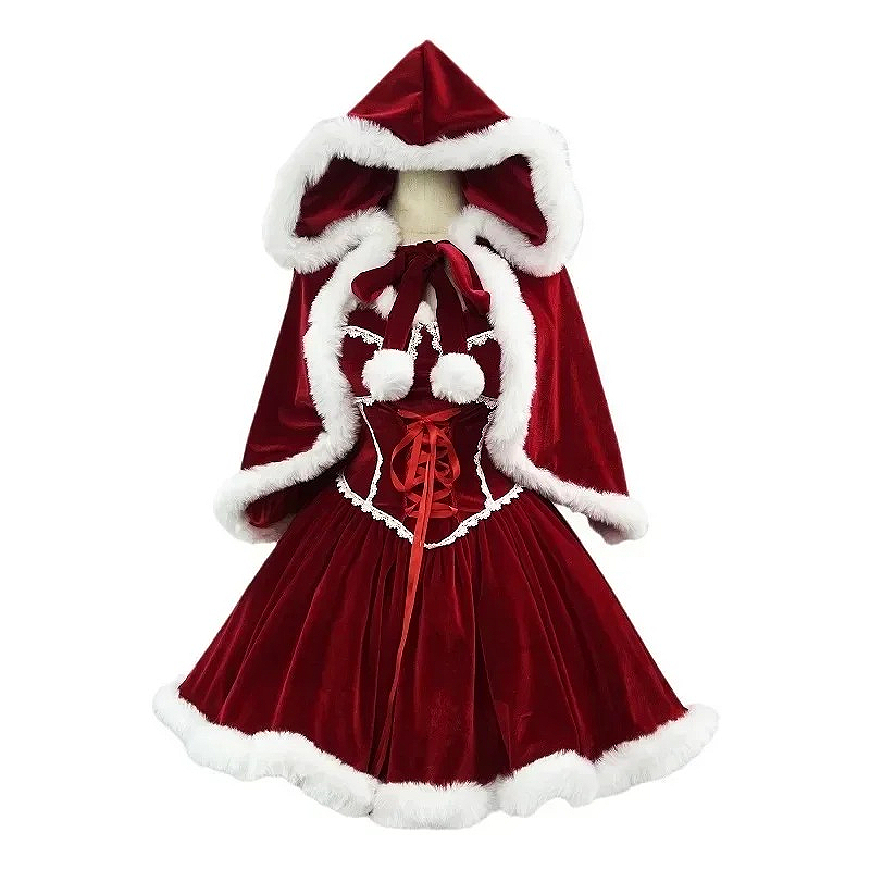 ชุดคลุมสีแดงปีใหม่ คอสเพลย์ ชุ - Elf Costume Christmas บทวิจารณ์และราคา