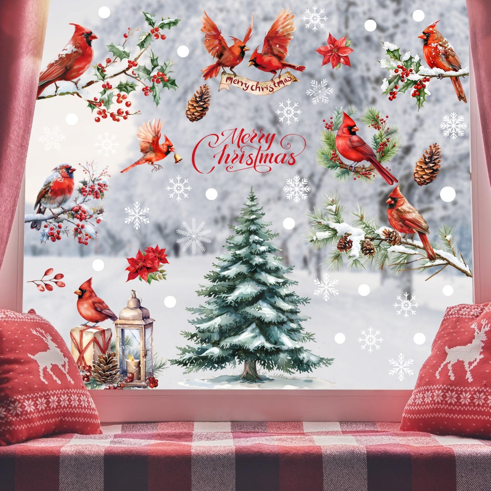 สติ๊กเกอร์ตกแต่งหน้าต่างคริสต์ - Snowflake Window Decal บทวิจารณ์และราคา