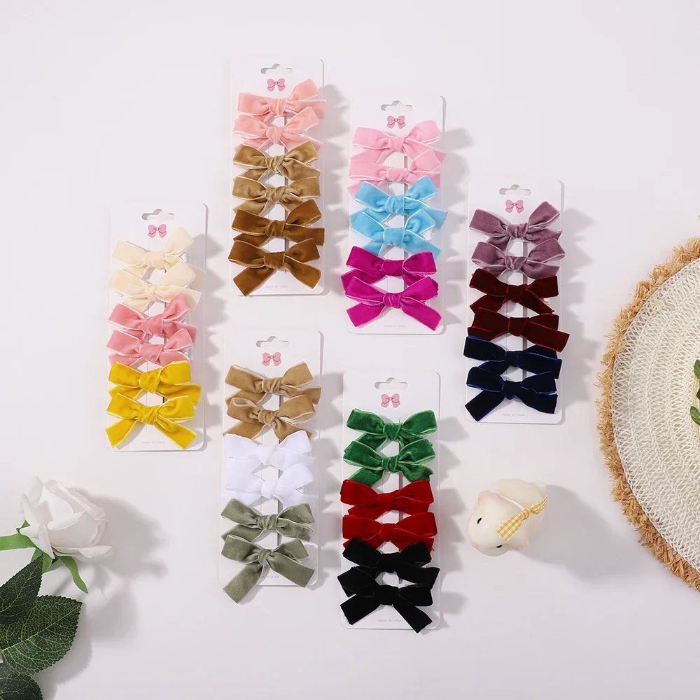 6 ชิ้น/ล็อต Solid Ribbon Bows  - Ribbon Bow Gift บทวิจารณ์และราคา
