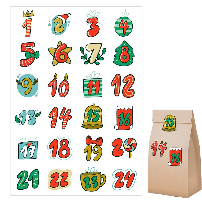 สุขสันต์วันคริสต์มาสสติกเกอร์จ - Advent Calendar Gift บทวิจารณ์และราคา
