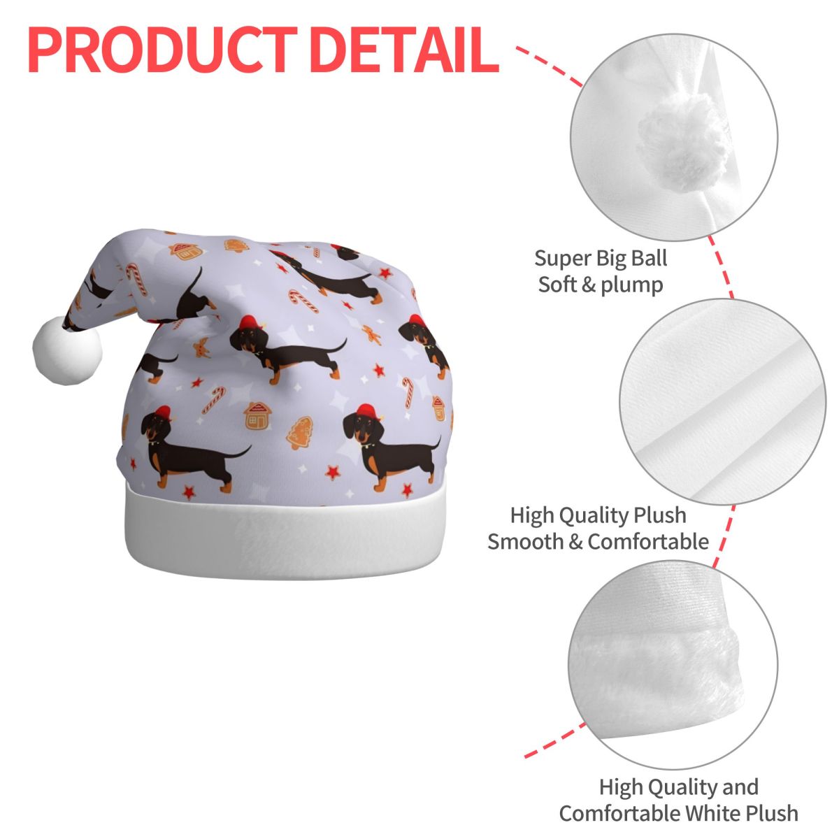 หมวกคริสต์มาสตุ๊กตาดัชชุนด์น่า - Santa Hat Plush บทวิจารณ์และราคา