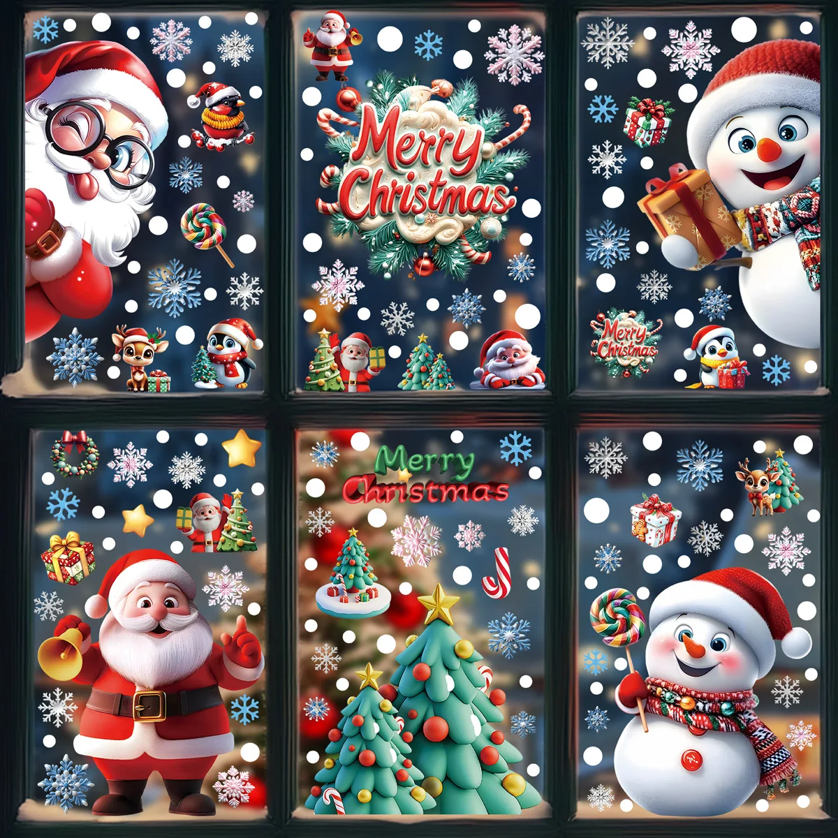 สติ๊กเกอร์ติดหน้าต่างลายคริสต์ - Snowflake Window Decal บทวิจารณ์และราคา