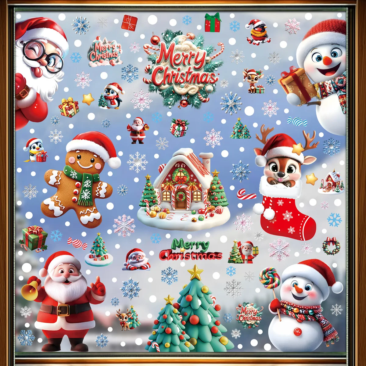 สติ๊กเกอร์ติดหน้าต่างลายคริสต์ - Snowflake Window Decal บทวิจารณ์และราคา