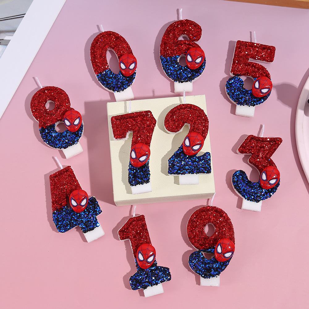 เทียนตัวเลขกลิตเตอร์ลายสไปเดอร - Holiday Candle Set บทวิจารณ์และราคา