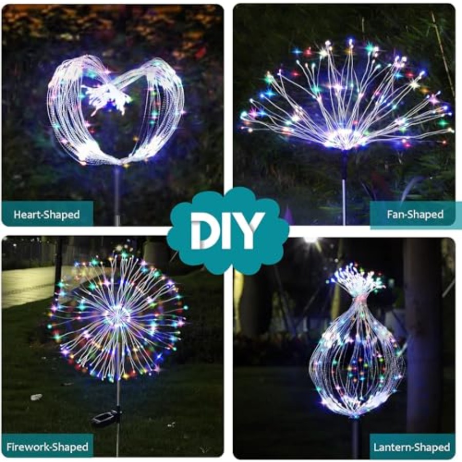 ไฟพลังงานแสงอาทิตย์รูปดอกไม้ไฟ - Christmas Lights Outdoor บทวิจารณ์และราคา